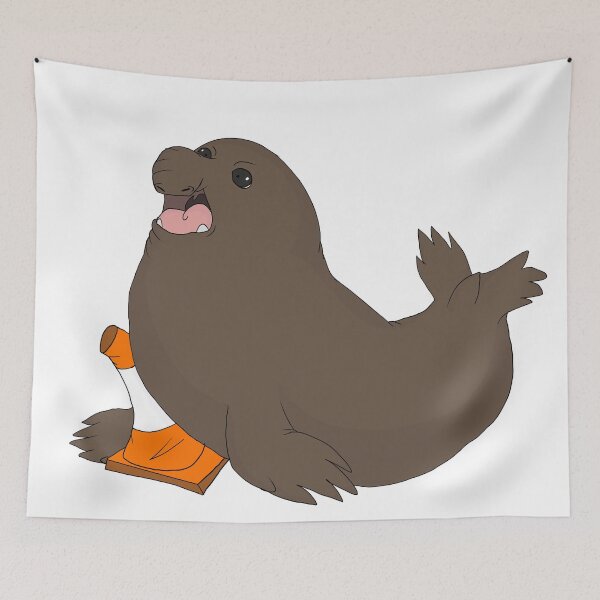 Item preview, Neil The Elephant Seal designed and sold by WilesNailsPower.