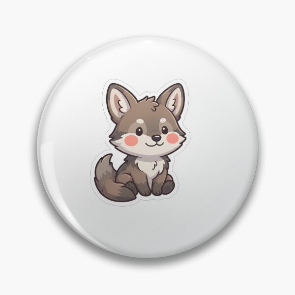 Item preview, Cute Little Wolf Cub Kawaii Animal designed and sold by Owcomm.