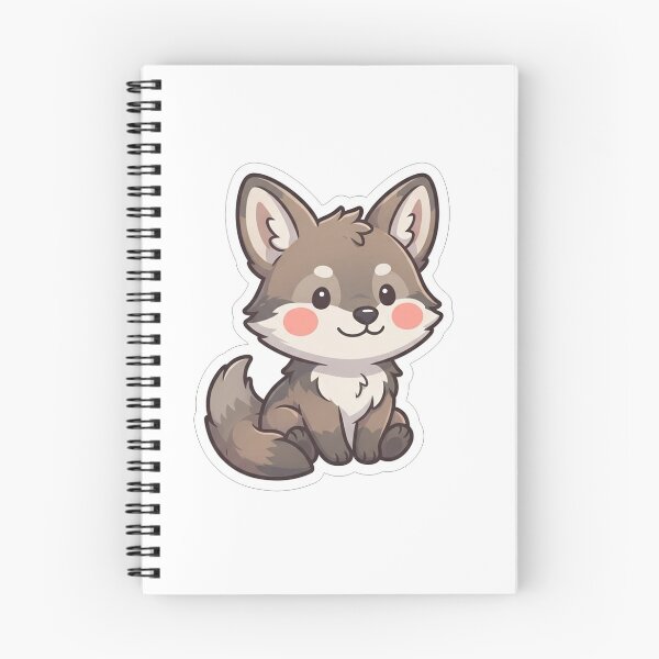 Item preview, Cute Little Wolf Cub Kawaii Animal designed and sold by Owcomm.