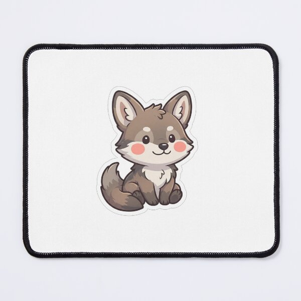 Item preview, Cute Little Wolf Cub Kawaii Animal designed and sold by Owcomm.