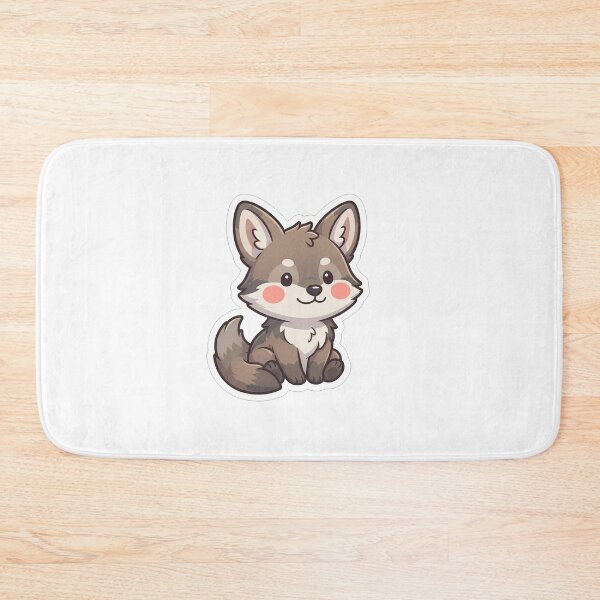Item preview, Cute Little Wolf Cub Kawaii Animal designed and sold by Owcomm.
