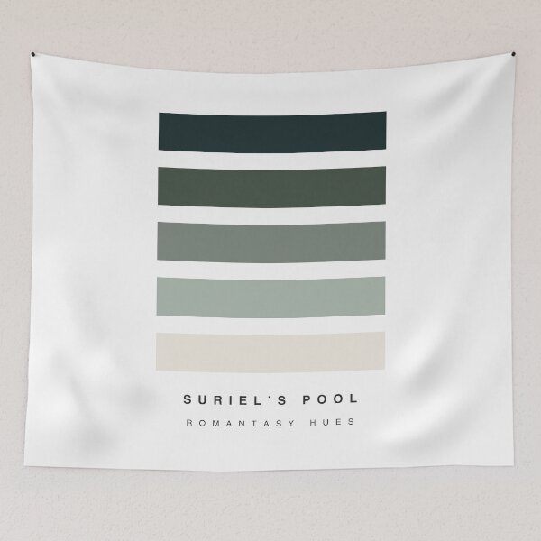 Item preview, ‘Suriel’s Pool’ Romantasy Hue Palette designed and sold by The Colourful Game.