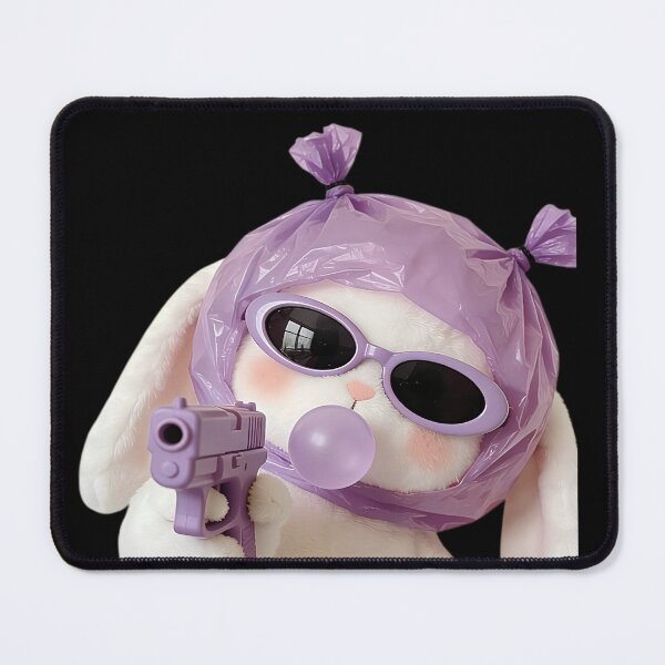 Item preview, Cute Bunny Bubblegum Meme designed and sold by SurrealSproutz.