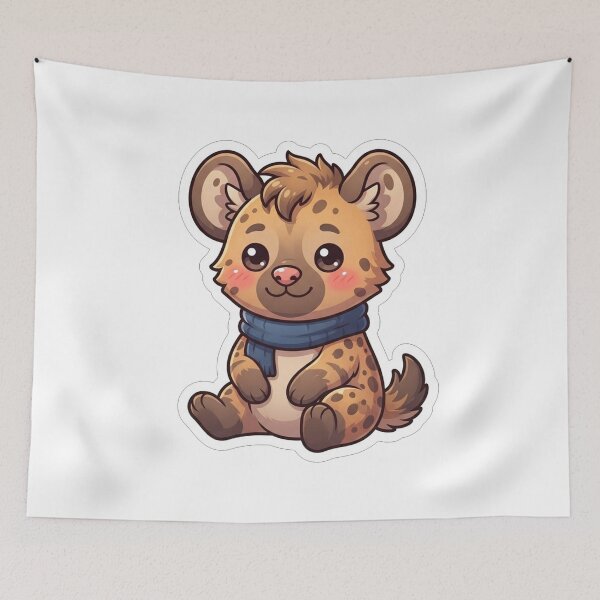 Item preview, Cute Little Hyena With A Scarf designed and sold by Owcomm.