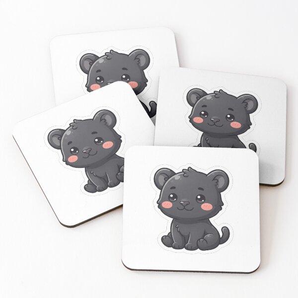 Item preview, Cute Baby Black Panther Animal Illustration designed and sold by Owcomm.