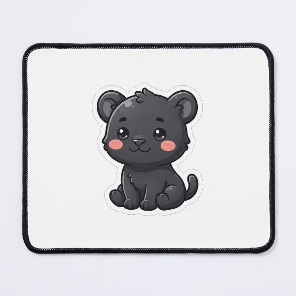 Item preview, Cute Baby Black Panther Animal Illustration designed and sold by Owcomm.