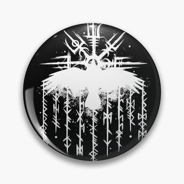Item preview, Nordic Runes With Vegvisir & Raven  | Nordic Gifts For Vikings  designed and sold by BrokenLabel.