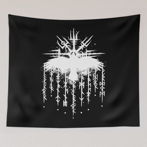 Item preview, Nordic Runes With Vegvisir & Raven  | Nordic Gifts For Vikings  designed and sold by BrokenLabel.
