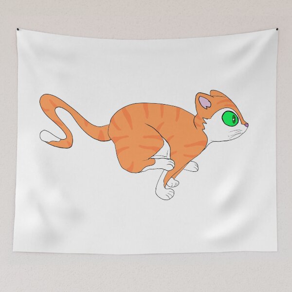Item preview, Orange Tabby with Zoomies designed and sold by WilesNailsPower.