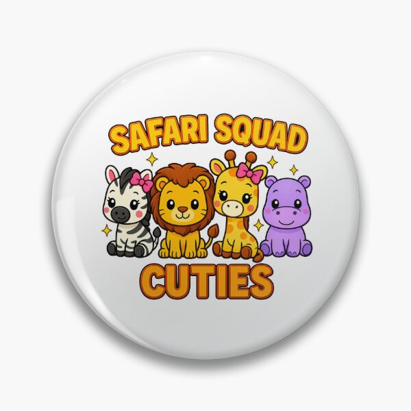 Item preview, Safari Squad Cuties | Cute Kawaii Safari Animals | Kids Animal Lover Gift designed and sold by ChampagnFashion.