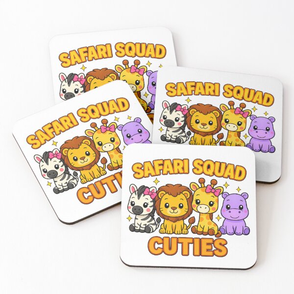 Item preview, Safari Squad Cuties | Cute Kawaii Safari Animals | Kids Animal Lover Gift designed and sold by ChampagnFashion.