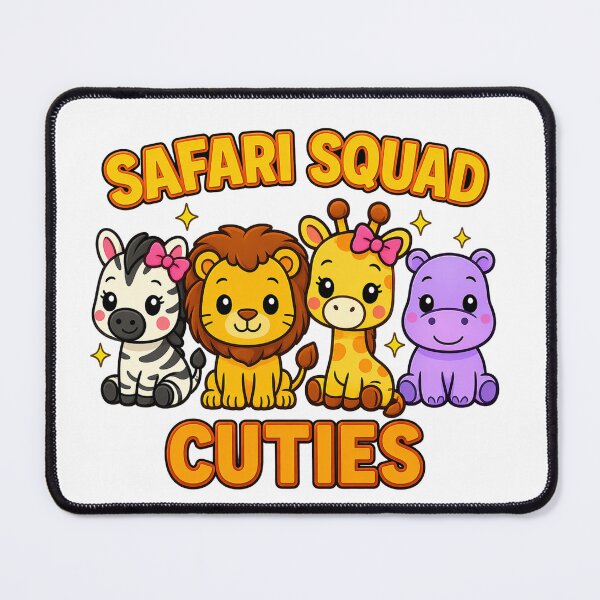 Item preview, Safari Squad Cuties | Cute Kawaii Safari Animals | Kids Animal Lover Gift designed and sold by ChampagnFashion.
