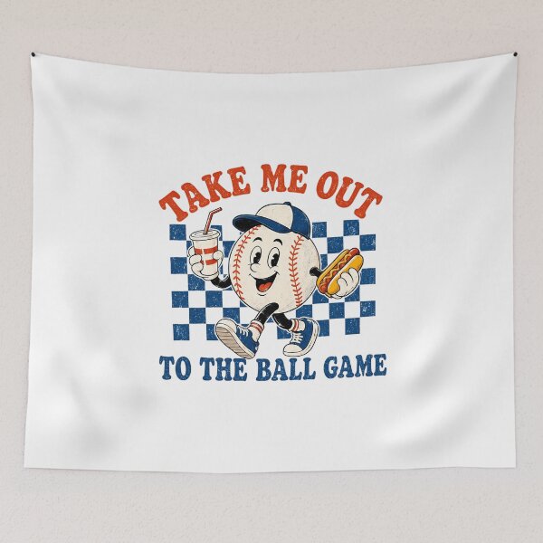 Item preview, Take Me Out To The Ball Game Retro Baseball  designed and sold by Velustro Shop.