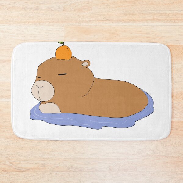 Item preview, Capybara Relaxing in Hot Spring designed and sold by WilesNailsPower.