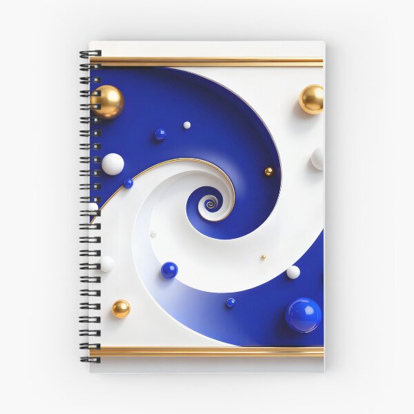 Item preview, Golden Framed Geometric Spiral designed and sold by Vicky Brago-Mitchell®.