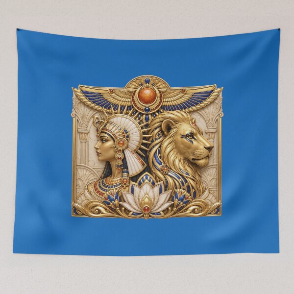 Item preview, Solar Queen and Golden Lion – Celestial Sun Guardian designed and sold by sunbowjp stadio.