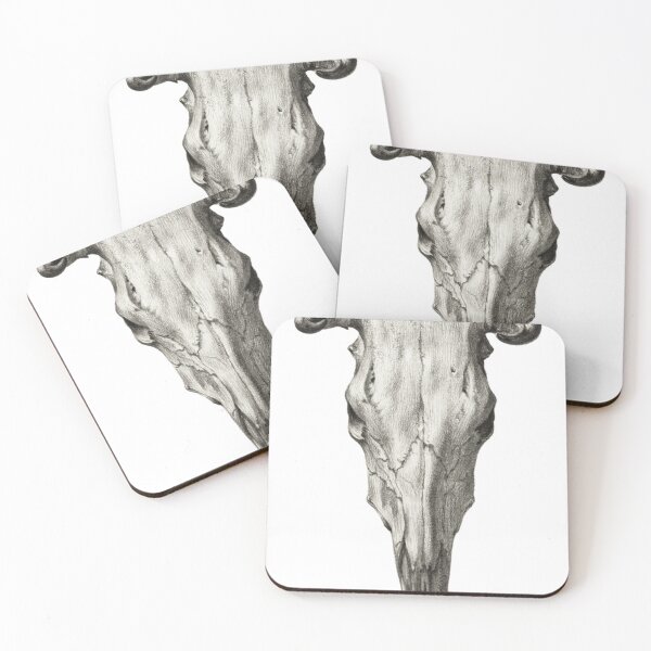 Item preview, Vintage Halloween Cow Skull Drawing  I Love Halloween  Spooky  designed and sold by Knovva.