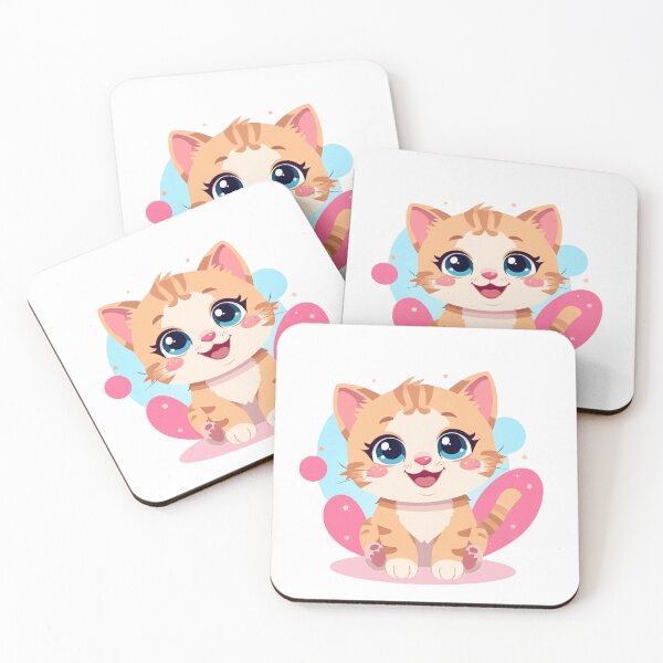 Item preview, Illustration of an Adorable Smiling Ginger Kitten designed and sold by Orayah-Kids.