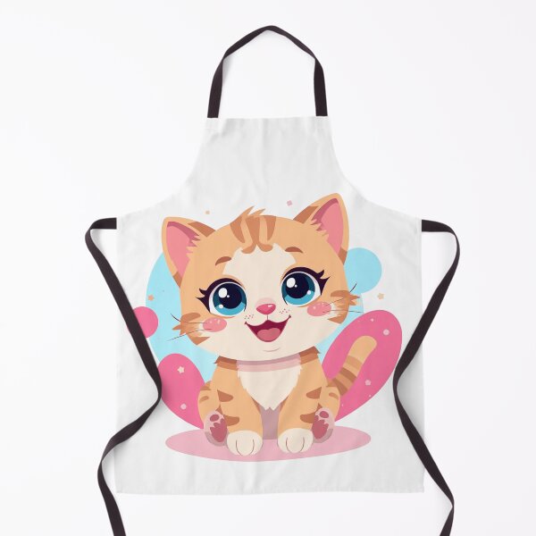 Item preview, Illustration of an Adorable Smiling Ginger Kitten designed and sold by Orayah-Kids.