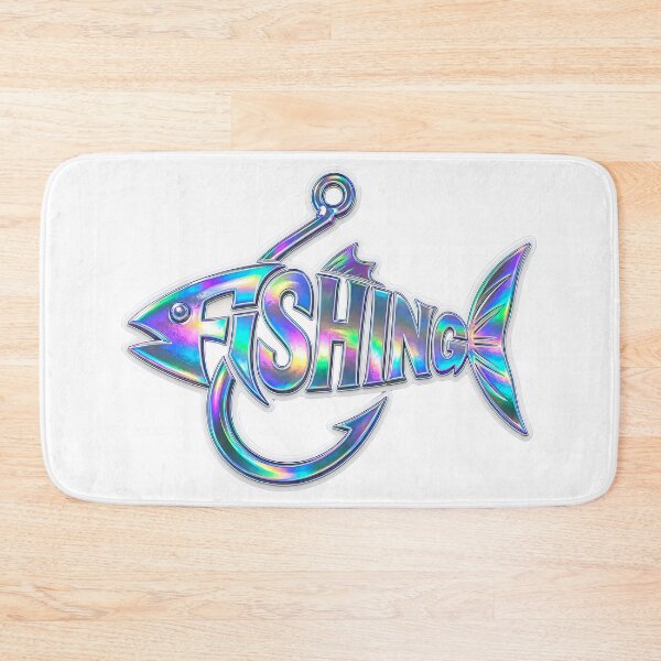 Item preview, Fishing Guru Holographic Fishhook Design designed and sold by DesignsByLitz.