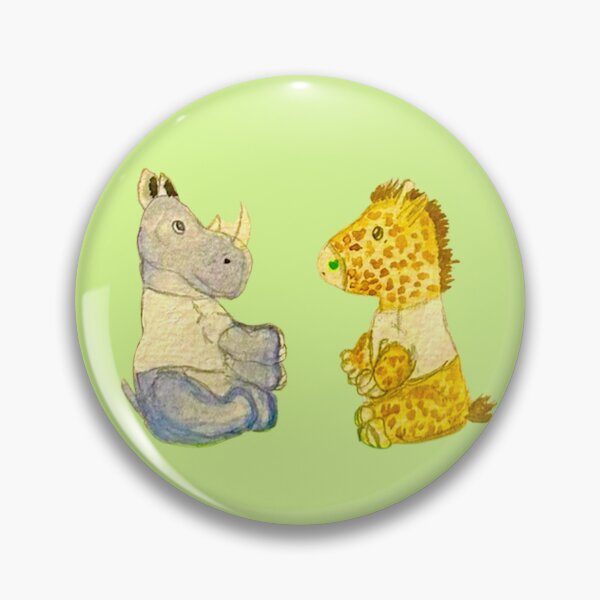 Item preview, Stuffed Animals Giraffe & Rhino designed and sold by browneyedgirlannie .
