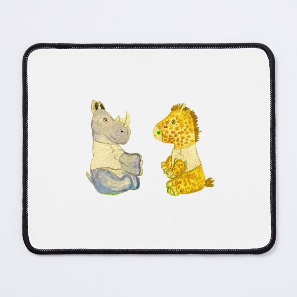 Item preview, Stuffed Animals Giraffe & Rhino designed and sold by browneyedgirlannie .