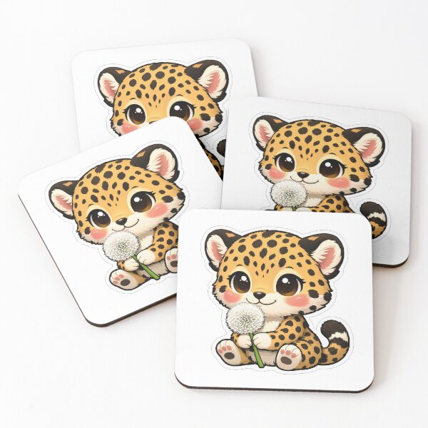 Item preview, Cute Baby Cheetah Holding A Dandelion designed and sold by Owcomm.