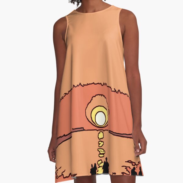 Cretan Sunset A-Line Dress