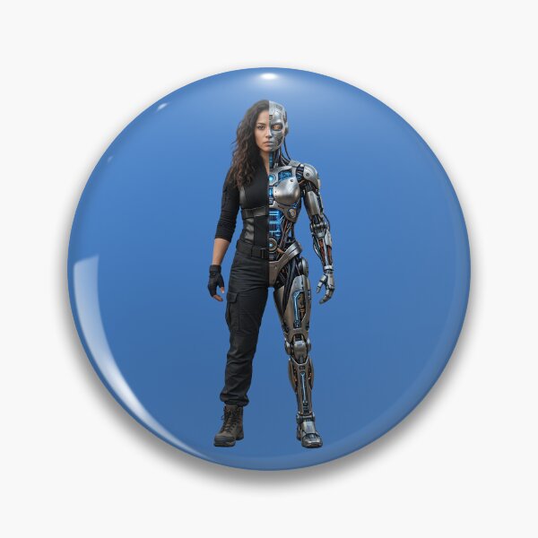Item preview, Future Female Android Metallic Bionic Human designed and sold by digitalbob60.