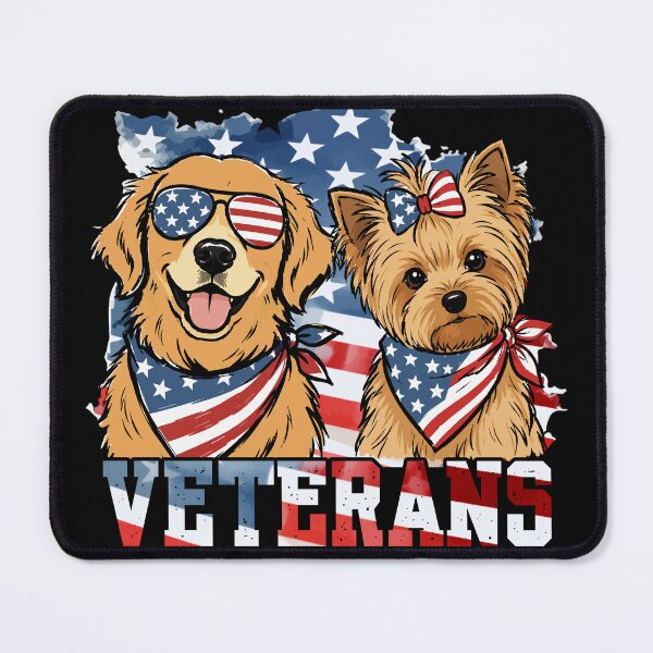 Item preview, Proud American Golden Retriever - USA Flag Sunglasses & Bandana designed and sold by BellabdO.