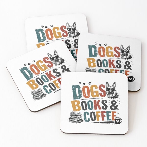 Item preview, Dogs Books & Coffee Dog Lover Bookworm Coffee Drinker Canine Reader designed and sold by RetroMini2026.