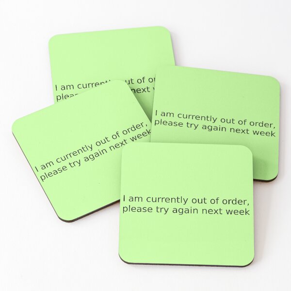 Item preview, I am currently out of order, please try again next week designed and sold by English Learning.