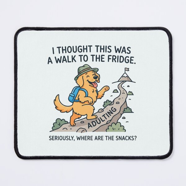 Item preview, Funny Dog Hiking The Mountain Trail designed and sold by Owcomm.