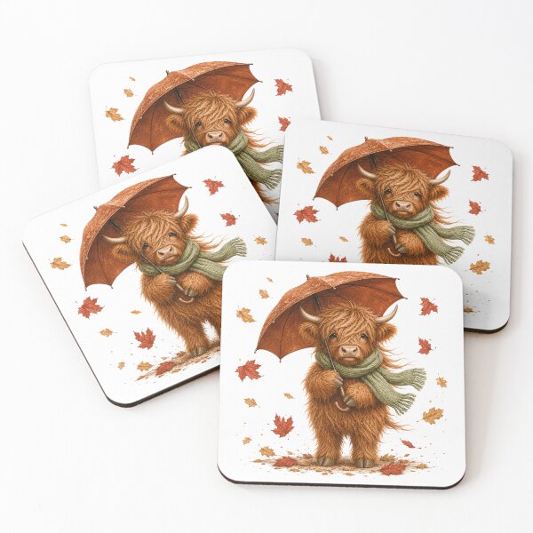 Item preview, HIghland Cow in the Rain designed and sold by Vividdesignsau.