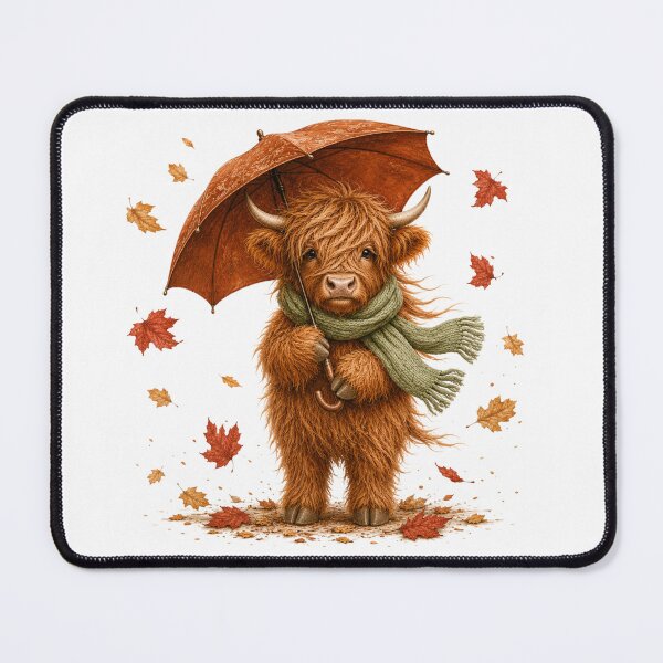 Item preview, HIghland Cow in the Rain designed and sold by Vividdesignsau.