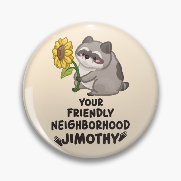 Item preview, Your Friendly Neighborhood Jimothy Raccoon Dark Font Version designed and sold by Khotekmei.