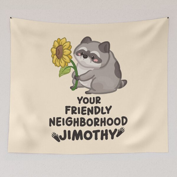 Item preview, Your Friendly Neighborhood Jimothy Raccoon Dark Writing Version designed and sold by Khotekmei.