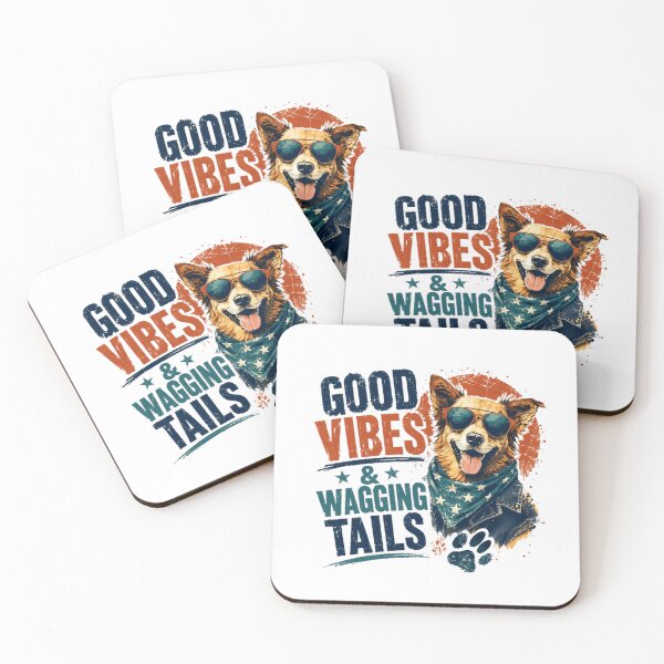 Item preview, Good Vibes & Wagging Tails Dog Lover Pet Owner Canine Enthusiast designed and sold by RetroMini2026.