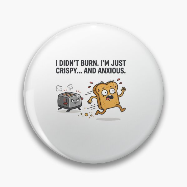 Item preview, Crispy And Anxious Funny Toast Humor designed and sold by Owcomm.