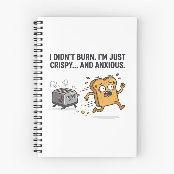 Item preview, Crispy And Anxious Funny Toast Humor designed and sold by Owcomm.