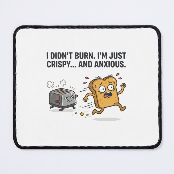 Item preview, Crispy And Anxious Funny Toast Humor designed and sold by Owcomm.