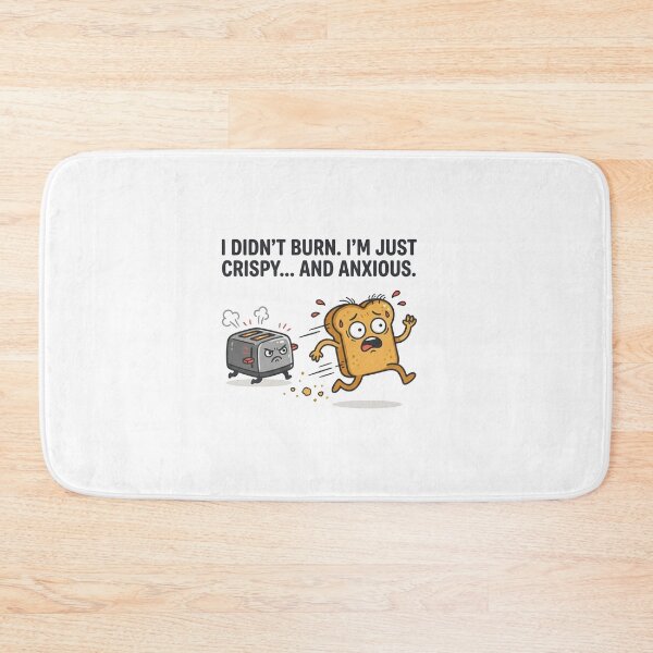 Item preview, Crispy And Anxious Funny Toast Humor designed and sold by Owcomm.