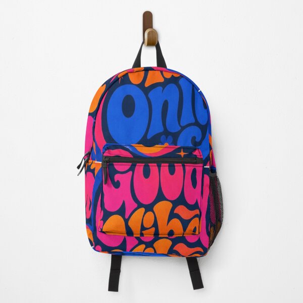 Item preview, Retro 1970s Good Vibes Only Groovy Psychedelic Typography Art designed and sold by Gameshalah's Designs Hub.