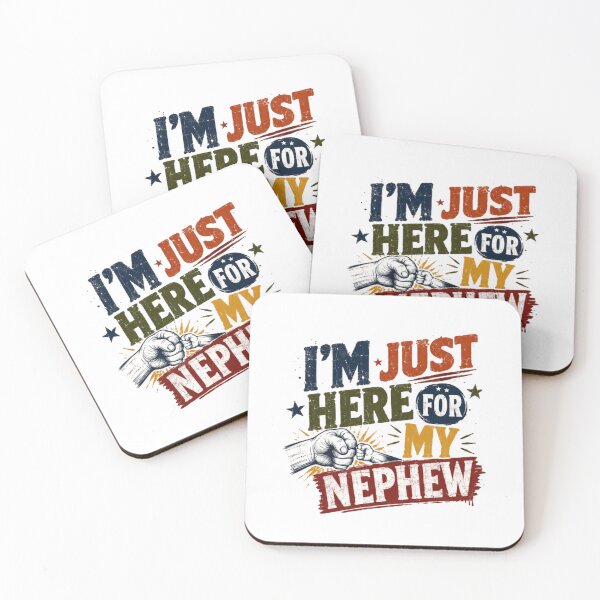Item preview, I'm Just Here For My Nephew Uncle Aunt Family Love Proud Nephew Fan designed and sold by RetroMini2026.