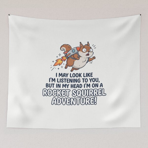 Item preview, Squirrel On A Rocket Space Adventure designed and sold by Owcomm.