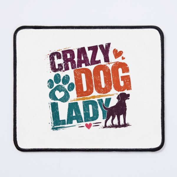 Item preview, Crazy Dog Lady Dog Owner Pet Lover Women Canine Mom designed and sold by RetroMini2026.