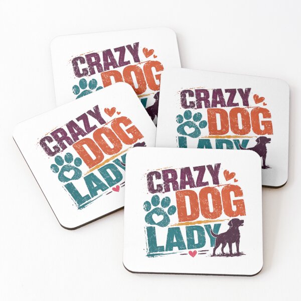 Item preview, Crazy Dog Lady Dog Owner Pet Lover Women Canine Mom designed and sold by RetroMini2026.