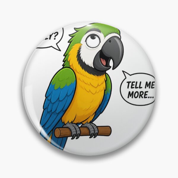 Item preview, Oh Really Tell Me More Sarcastic Parrot Funny Bird Attitude Humor T-Shirt designed and sold by redblink store.