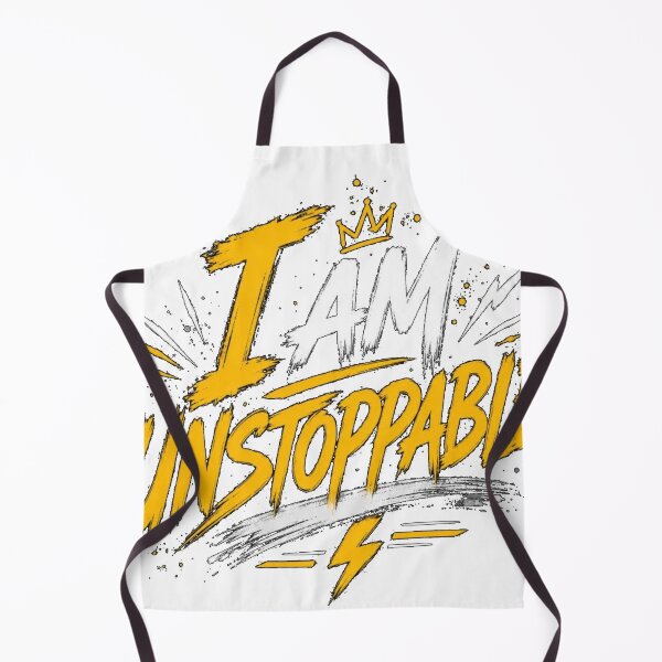 Item preview, I Am Unstoppable Motivational Brush Lettering Quote designed and sold by EssentialsWear.