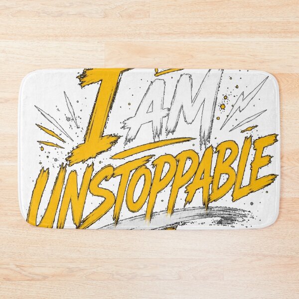 Item preview, I Am Unstoppable Motivational Brush Lettering Quote designed and sold by EssentialsWear.